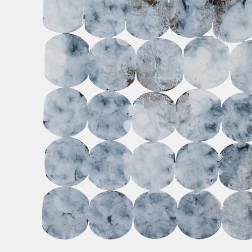 20739-03#47x26" Metal Discs Wall D?cor, Blue Multi