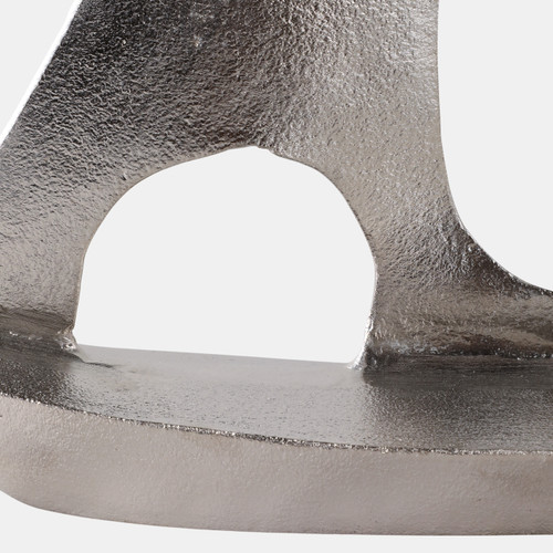 22501#18x15" Metal Sail Boat, Silver