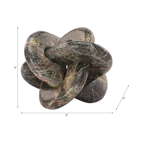 18859-03#6" Green Forest Marble Knot, Green