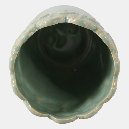 22615#4" Flower Border Pencil Cup, Green