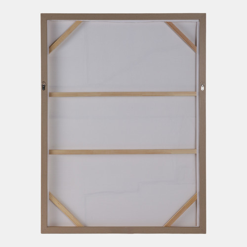 22653#36x48 Textured Lines Wall Art, White