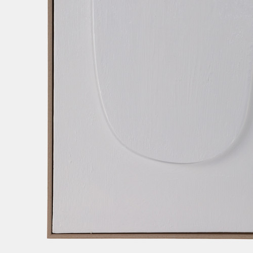 22654#40x40 Mod 3-dimensional Wall Art, White