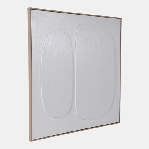 22654#40x40 Mod 3-dimensional Wall Art, White