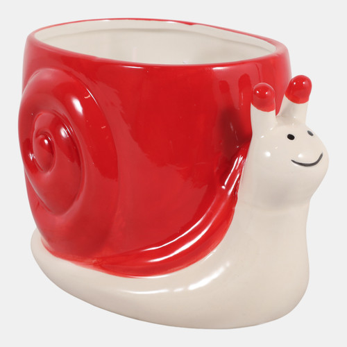 80465#8" Red Snail Citro Strawberry, Candle