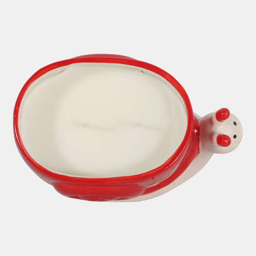 80465#8" Red Snail Citro Strawberry, Candle