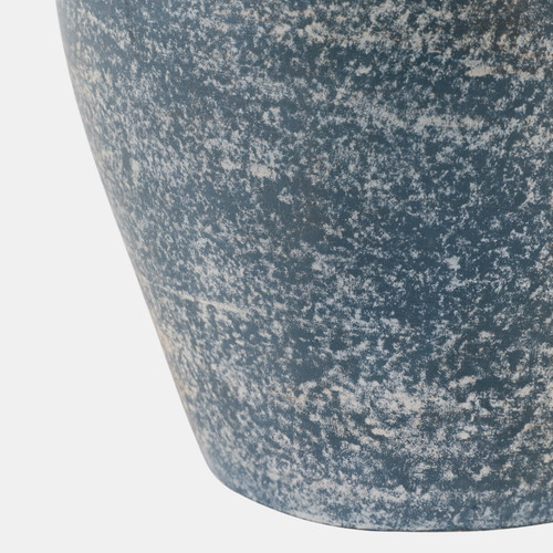 18251-06#Terracotta, 10" Traditional Jug, Blue/white