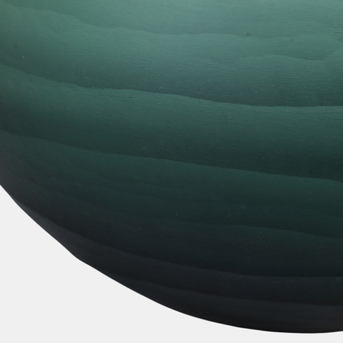 22903-02#10x8" Etched Glass Vase, Blue