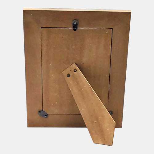 17802-09#5x7 Petals Photo Frame, White/blue