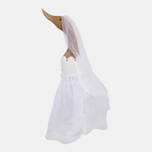 22928-01#16x9" Bridal Duck, White/brown