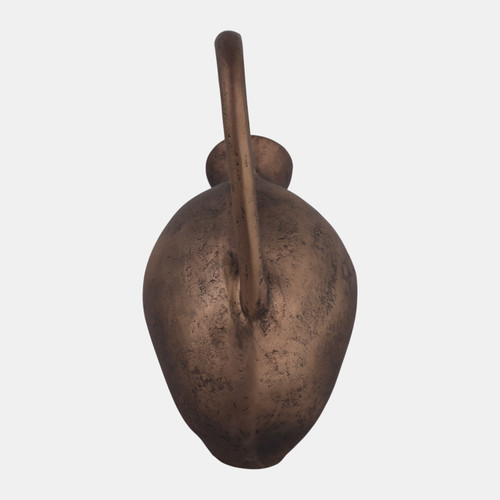 22969-01#14x12" Rustic Metal Jug Vase, Bronze