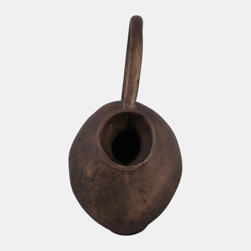 22969-01#14x12" Rustic Metal Jug Vase, Bronze