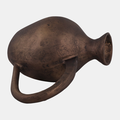 22969-01#14x12" Rustic Metal Jug Vase, Bronze