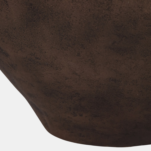 22969-02#15x11" Rustic Metal Jug Vase, Bronze