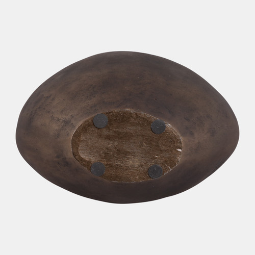 22969-02#15x11" Rustic Metal Jug Vase, Bronze