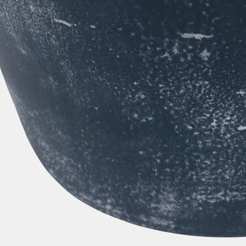 22986-02#20x11" Terracotta Vase, Blue