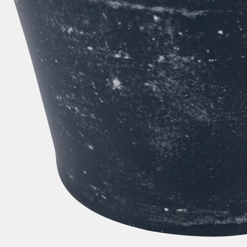 22991-04#14x9" Twisted Handle Terracotta Vase, Blue