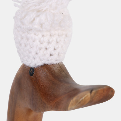 23042#20x6" Teakwood Winter Duck, Natural/white