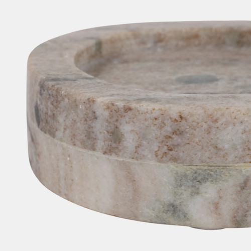 23054#30x6" Long Oval Flat Tray W/ Lip, Beige