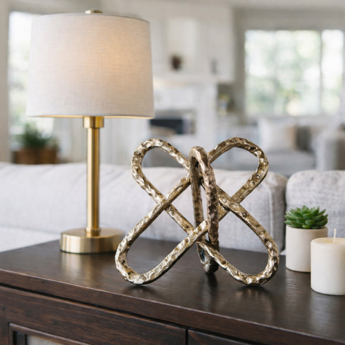 23095-01#9" Round Edge Jack Object, Champagne