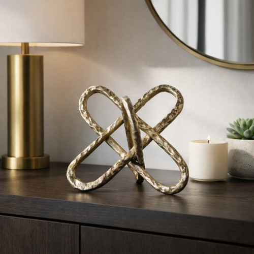 23095-01#9" Round Edge Jack Object, Champagne