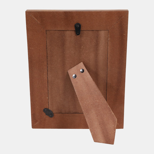 23128-01#4x6" Carved Lines Resin Photo Frame, Ivory