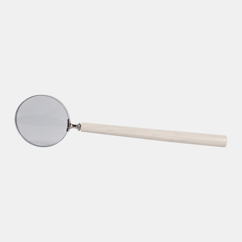 23161#20x5" Xl Resin Magnifying Glass, Ivory