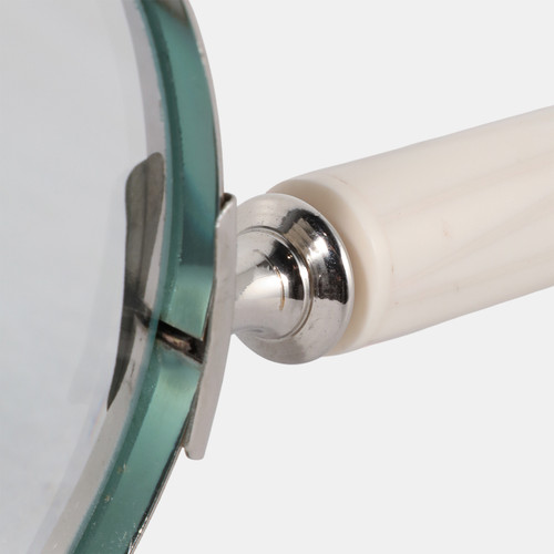 23161#20x5" Xl Resin Magnifying Glass, Ivory