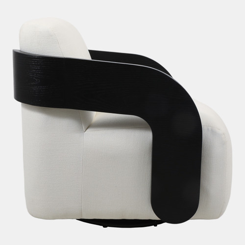 23180-02#33x31" Modern Swivel Rocker Chair, Gray/black