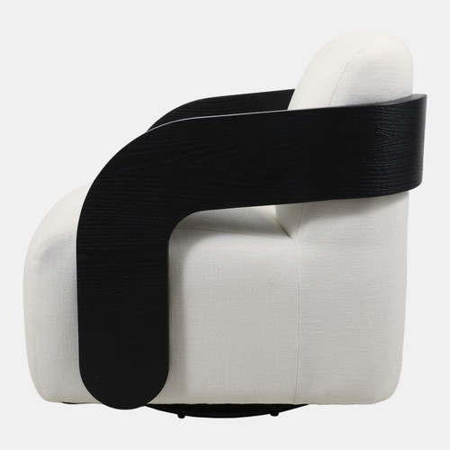 23180-02#33x31" Modern Swivel Rocker Chair, Gray/black