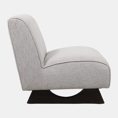 23181#33x30" Warren Accent Chair, Ivory/brown