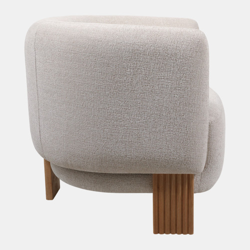 23183#32x30" Modesto Accent Chair, Ivory/brown