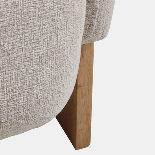 23183#32x30" Modesto Accent Chair, Ivory/brown