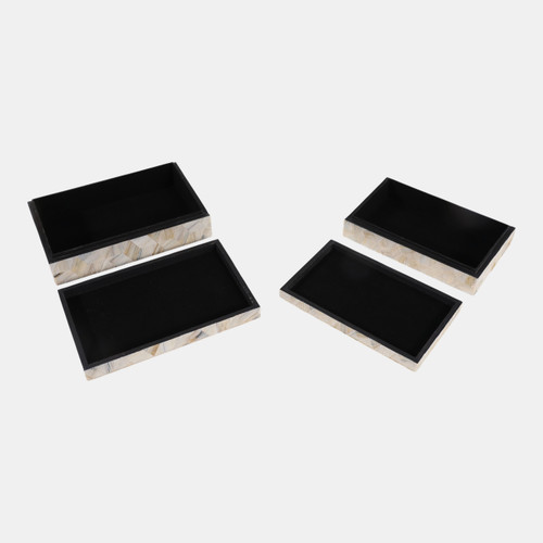 23209#S/2 10/11" Etched Geo Cube Resin Boxes, Multi