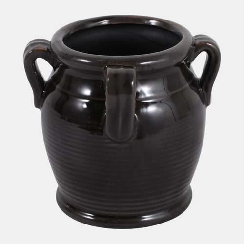 23229-02#5x5" Pencil Cup W/ Handles, Black