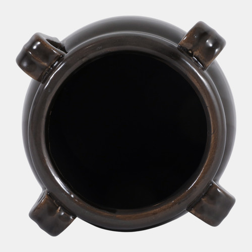 23229-02#5x5" Pencil Cup W/ Handles, Black