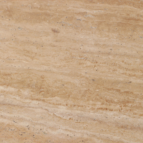 23252#36x16" Travertine Top Coffee Table, Tan/brown