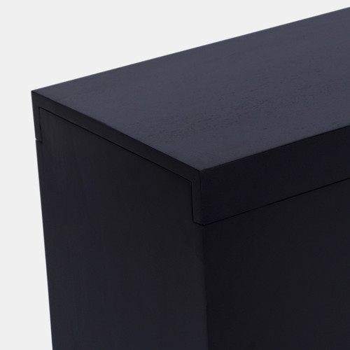 23256#46x30" Funky Modern Console Table, Black