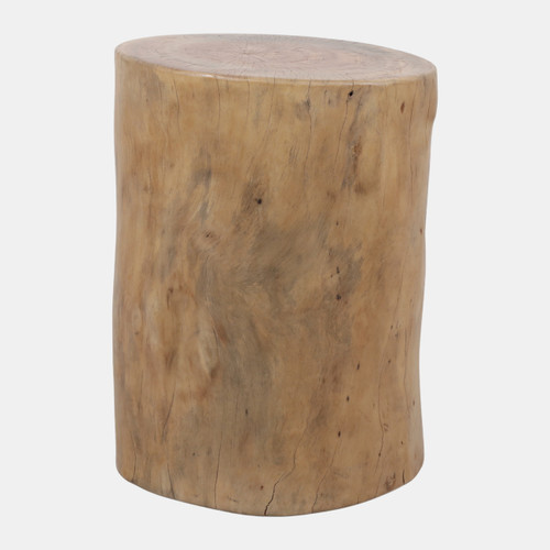 23271#19x15" Tree Trunk Side Table, Natural