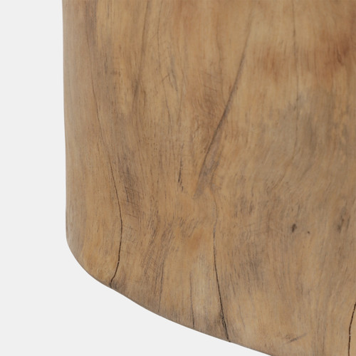 23271#19x15" Tree Trunk Side Table, Natural