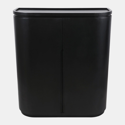 23283#46x40" Modern Bar Cabinet, Black