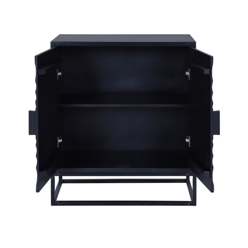 23285#36x32" Sunburst 2-door Cabinet, Black