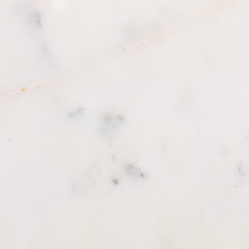 23286#52x30" Fluted Base Console Table, White/brown