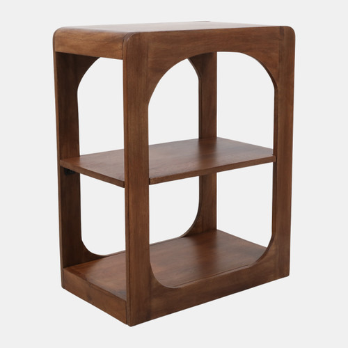 23288#28x22" Curved Edge Bookshelf, Brown