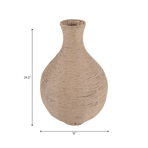 23299-01#24x16" Woven Vase, Natural