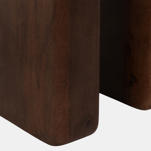 23339#46x31" Rounded Edge Console Table, Tan/brown, Kd