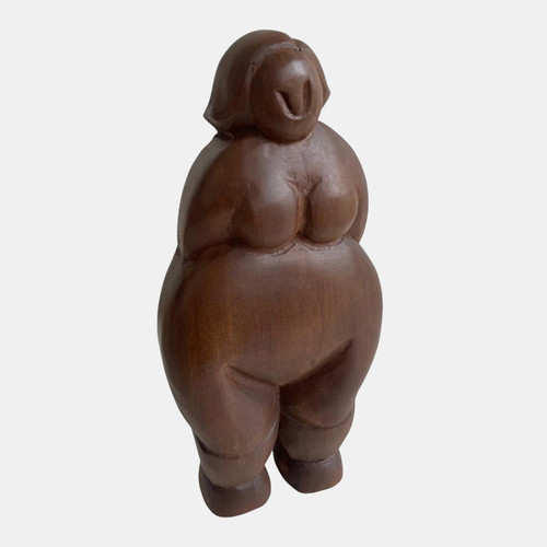23348#12x6" Chubby Lady Standing, Brown
