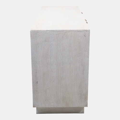 23367#57x29" 3-door Herringbone Bone Inlay Cabinet, Ivor