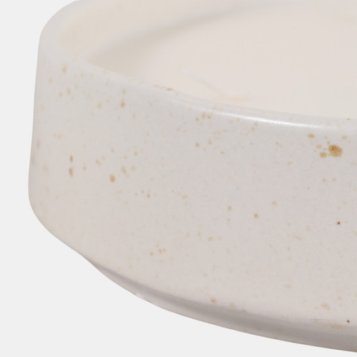 80565-01#8" 25 Oz Lily Pear Glazed Bowl Candle, White