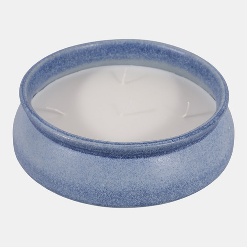 80566-02#8" 30 Oz Warm Vanilla Reactive Candle, Blue