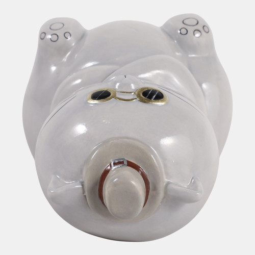 23409#6x5" Cool Cat With Glasses, Gray